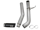 Large Bore-HD 5 Inch Dpf-Back Stainless Steel Exhaust System w/Black Tip Nissan Titan Xd 16-19 V8-5.0L (td) aFe Power
