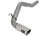 Large Bore-HD 5 Inch Dpf-Back Stainless Steel Exhaust System w/Polished Tip Nissan Titan Xd 16-19 V8-5.0L (td) aFe Power