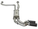 Rebel Series 3 Inch 409 Stainless Steel Cat-Back Exhaust System w/Black Tips Nissan Titan 04-15 V8-5.6L aFe Power