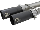 Rebel Series 3 Inch 409 Stainless Steel Cat-Back Exhaust System w/Black Tips Nissan Titan 04-15 V8-5.6L aFe Power