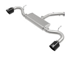 Takeda 2-1/2 Inch 409 Stainless Steel Axle-Back Exhaust w/ Black Tips Hyundai Elantra GT 18-20 L4-1.6L (t) aFe Power