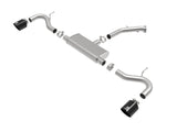Takeda 2-1/2 Inch 409 Stainless Steel Axle-Back Exhaust w/ Black Tips Hyundai Elantra GT 18-20 L4-1.6L (t) aFe Power