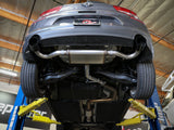 Takeda 2-1/2 Inch 409 Stainless Steel Axle-Back Exhaust w/ Black Tips Hyundai Elantra GT 18-20 L4-1.6L (t) aFe Power