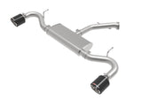 Takeda 2-1/2 Inch 409 Stainless Steel Axle-Back Exhaust w/ Carbon Fiber Tips Hyundai Elantra GT 18-20 L4-1.6L (t) aFe Power