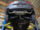 Takeda 2-1/2 Inch 409 Stainless Steel Axle-Back Exhaust w/ Carbon Fiber Tips Hyundai Elantra GT 18-20 L4-1.6L (t) aFe Power