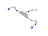 Takeda 2-1/2 Inch 409 Stainless Steel Axle-Back Exhaust w/ Blue Flame Tips Hyundai Elantra GT 18-20 L4-1.6L (t) aFe Power