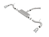 Takeda 2-1/2 Inch 409 Stainless Steel Axle-Back Exhaust w/ Polished Tips Hyundai Elantra GT 18-20 L4-1.6L (t) aFe Power