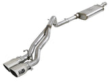 Rebel Series 2-1/2 Inch 409 Stainless Steel Cat-Back Exhaust System w/Polished Tip Jeep Wrangler (JK) 4 Door 07-18 V6-3.6L/3.8L aFe Power