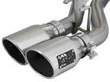 Rebel Series 2-1/2 Inch 409 Stainless Steel Cat-Back Exhaust System w/Polished Tip Jeep Wrangler (JK) 4 Door 07-18 V6-3.6L/3.8L aFe Power
