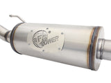 Mach Force-Xp 2-1/2 Inch 409 SS Cat-Back Hi-Tuck Exhaust w/14 Inch muffler Jeep Wrangler (JK) 07-18 V6-3.6L/3.8L aFe Power