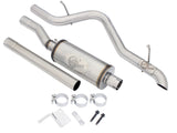 Mach Force-Xp 2-1/2 Inch 409 SS Cat-Back Hi-Tuck Exhaust w/14 Inch muffler Jeep Wrangler (JK) 07-18 V6-3.6L/3.8L aFe Power