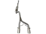 Rebel Series 2-1/2 Inch 409 Stainless Steel Cat-Back Exhaust System w/Polished Tip Jeep Wrangler (JK) 2/4 Door 07-18 V6-3.6L/3.8L aFe Power
