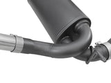 Rebel Series 2-1/2 Inch 409 Stainless Steel Cat-Back Exhaust System w/ Black Tips Jeep Wrangler (JK) 07-18 V6-3.6L/3.8L aFe Power