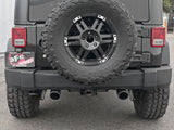 Rebel Series 2-1/2 Inch 409 Stainless Steel Cat-Back Exhaust System w/ Black Tips Jeep Wrangler (JK) 07-18 V6-3.6L/3.8L aFe Power