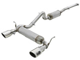 Rebel Series 2-1/2 Inch 409 Stainless Steel Cat-Back Exhaust w/ Polished Tips Jeep Wrangler (JK) 07-18 V6-3.6L/3.8L aFe Power