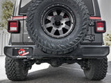 Mach Force-Xp 2-1/2 Inch 409 Stainless Steel Cat-Back Hi-Tuck Exhaust System Black Tip Jeep Wrangler (Jl) 18-26 V6-3.6L aFe Power
