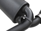 Rebel Series 2-1/2 Inch 409 Stainless Steel Axle-Back Exhaust System w/ Black Tips Jeep Wrangler (Jl) 18-26 L4-2.0L (t)/V6-3.6L aFe Power