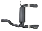 Rebel Series 2-1/2 Inch 409 Stainless Steel Axle-Back Exhaust System w/ Black Tips Jeep Wrangler (Jl) 18-26 L4-2.0L (t)/V6-3.6L aFe Power