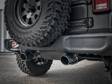 Mach Force-Xp 2-1/2 Inch 409 Stainless Steel Cat-Back Hi-Tuck Exhaust w/ Black Tip Jeep Wrangler (Jl) 18-26 V6-3.6L aFe Power