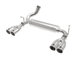 Rebel Series 2-1/2 Inch 409 Stainless Steel Axle-Back Exhaust System Polished Jeep Wrangler (JK) 07-18 V6-3.6/3.8L aFe Power
