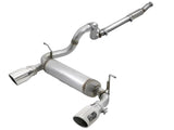 Rebel Series 3 Inch to 2-1/2 Inch 409 Stainless Steel Cat-Back Exhaust w/ Polish Tip Jeep Wrangler (Jl) 18-26 L4-2.0L (t) aFe Power