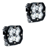 Squadron 2.0 Pro Black LED Auxiliary Light Pod Pair (No Harness) Universal Clear Baja Designs