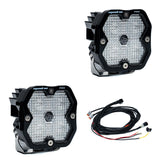 Squadron 2.0 Pro Black LED Auxiliary Light Pod Pair Universal Clear Baja Designs
