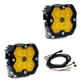 Squadron 2.0 Pro Black LED Auxiliary Light Pod Pair Universal Baja Amber Baja Designs