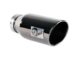 Mach Force-Xp 409 Stainless Steel Clamp-on Exhaust Tip Black Chrome 4 Inch Inlet x 6 Inch Outlet x 15 Inch L aFe Power