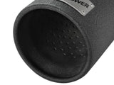 Mach Force-Xp 409 Stainless Steel Clamp-on Exhaust Tip Black 3 Inch Inlet x 4 Inch Outlet x 12 Inch L aFe Power