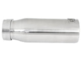 Mach Force-Xp 304 Stainless Steel Clamp-on Exhaust Tip Polished 3 Inch Inlet x 4 Inch Outlet x 12 Inch L Straight aFe Power