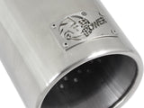 Mach Force-Xp 304 Stainless Steel Clamp-on Exhaust Tip Polished 3 Inch Inlet x 4 Inch Outlet x 12 Inch L Straight aFe Power