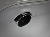 Mach Force-Xp 4-1/2 Inch Carbon Fiber OE Replacement Exhaust Tips Dodge Charger/Hellcat 15-22 V8-6.2L/6.4L Powdercoat Finish aFe Power