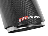 Mach Force-Xp 4-1/2 Inch Carbon Fiber OE Replacement Exhaust Tips Dodge Charger/Hellcat 15-22 V8-6.2L/6.4L Natural Finish aFe Power