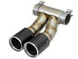 Mach Force-Xp 3-1/2 Inch Carbon Fiber OE Replacement Exhaust Tips Porsche Cayman S/Boxster S (981) 13-16 H6-3.4L aFe Power