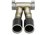 Mach Force-Xp 3-1/2 Inch Carbon Fiber OE Replacement Exhaust Tips Porsche Cayman S/Boxster S (981) 13-16 H6-3.4L aFe Power
