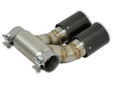 Mach Force-Xp 3-1/2 Inch Carbon Fiber OE Replacement Exhaust Tips Porsche Cayman S/Boxster S (981) 13-16 H6-3.4L aFe Power