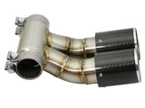 Mach Force-Xp 3-1/2 Inch Carbon Fiber OE Replacement Exhaust Tips Porsche Cayman S/Boxster S (981) 13-16 H6-3.4L aFe Power