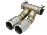 Mach Force-Xp 3-1/2 Inch Polished OE Replacement Exhaust Tips Porsche Cayman S/Boxster S (981) 13-16 H6-3.4L aFe Power