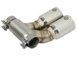Mach Force-Xp 3-1/2 Inch Polished OE Replacement Exhaust Tips Porsche Cayman S/Boxster S (981) 13-16 H6-3.4L aFe Power