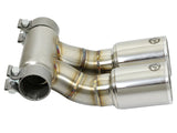 Mach Force-Xp 3-1/2 Inch Polished OE Replacement Exhaust Tips Porsche Cayman S/Boxster S (981) 13-16 H6-3.4L aFe Power