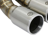 Mach Force-Xp 3-1/2 Inch Polished OE Replacement Exhaust Tips Porsche Cayman S/Boxster S (981) 13-16 H6-3.4L aFe Power