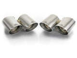Mach Force-Xp 304 Stainless Steel OE Replacement Exhaust Tips Polished Porsche 911 Carrera S (991) 12-16 H6-3.8L aFe Power