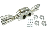 Mach Force-Xp 304 Stainless Steel Secondary Muffler Delete Pipe Porsche 911 GT3 14-19 H6-3.8L/4.0L aFe Power