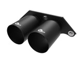 Mach Force-Xp 4 Inch Satin Black OE Replacement Exhaust Tips Porsche 911 GT3 14-19 H6-3.8L/4.0L aFe Power