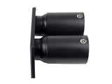 Mach Force-Xp 4 Inch Satin Black OE Replacement Exhaust Tips Porsche 911 GT3 14-19 H6-3.8L/4.0L aFe Power