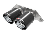 Mach Force-Xp 4 Inch Carbon Fiber OE Replacement Exhaust Tips Porsche 911 GT3 14-19 H6-3.8L/4.0L aFe Power