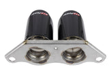 Mach Force-Xp 4 Inch Carbon Fiber OE Replacement Exhaust Tips Porsche 911 GT3 14-19 H6-3.8L/4.0L aFe Power