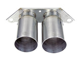 Mach Force-Xp 4 Inch Brushed Finish OE Replacement Exhaust Tips Porsche 911 GT3 14-19 H6-3.8L/4.0L aFe Power