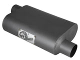 Scorpion Aluminized Steel Muffler 2-1/2 Inch ID Offset/Offset x 10 Inch W x 4 Inch H x 13 Inch L - Oval Body aFe Power